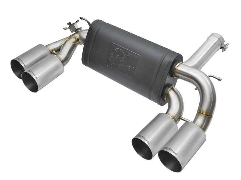 aFe MACH Force-Xp 3" to 2-1/2" 304 Stainless Steel Axle-Back Exhaust System (BMW M2 F87 Turbo 16-18) Polished Tips