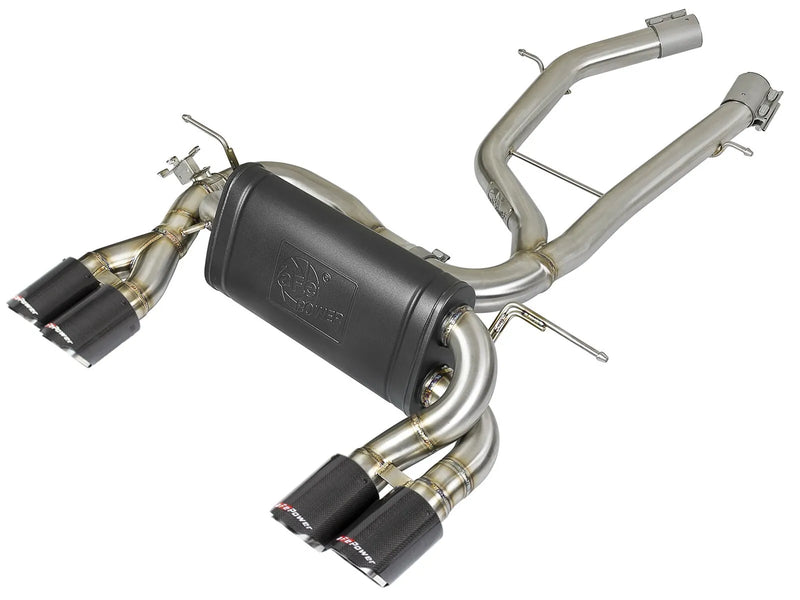 aFe MACH Force-Xp 3" to 2-1/2" 304 Stainless Steel Axle-Back Exhaust System (BMW M3 15-18) — fits BMW M4 F82