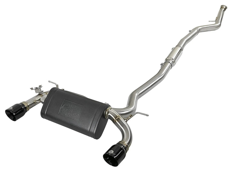 aFe MACH Force-Xp 3" to 2-1/2" 304 Stainless Steel Cat-Back Exhaust System (BMW 335i 12-15) — fits BMW 3 Series