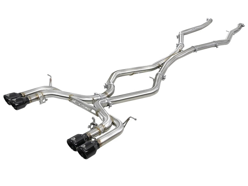 aFe MACH Force-Xp 3" 304 Stainless Steel Muffler-Delete Cat-Back Exhaust System (BMW X5M 15-18)