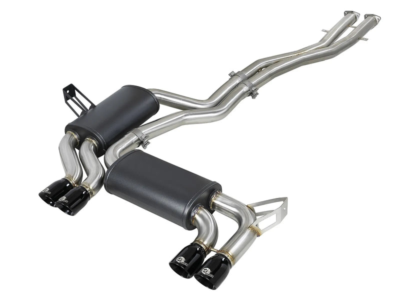 aFe MACH Force-Xp 2-1/2" 304 Stainless Steel Cat-Back Exhaust System (M3 E46 01-06) — fits BMW M3
