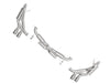 aFe MACH Force-Xp 3 IN to 2-1/2 IN 304 Stainless Steel Cat-Back Exhaust System (Carrera 12-16) Polished Tips