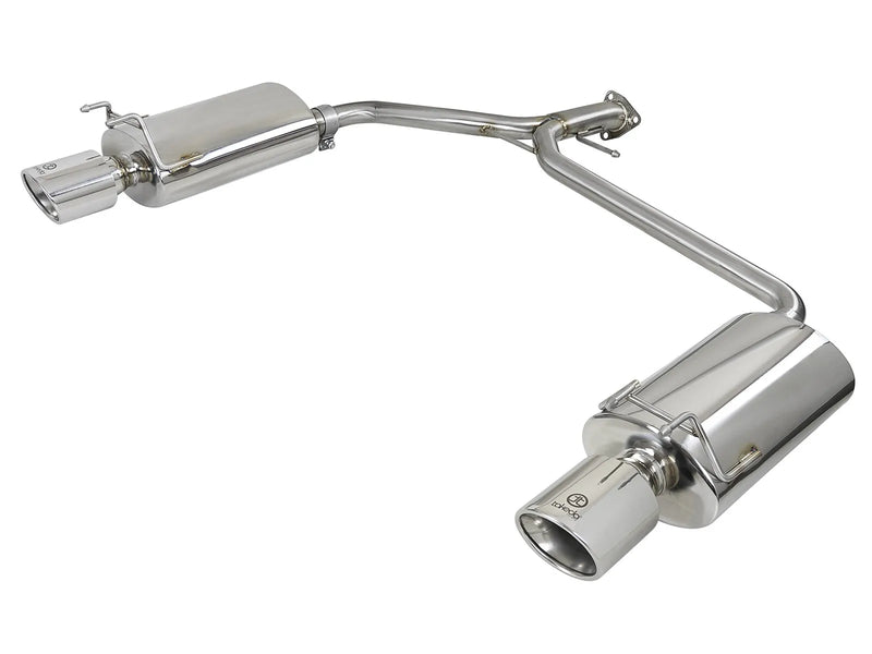 aFe Takeda 2-1/4" to 1-3/4" 304 Stainless Steel Axle-Back Exhaust System (Accord Sport Sedan 13-17) — fits Honda Ac...
