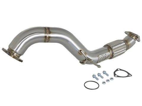 aFe Twisted Steel 3" Rear Down-Pipe/Mid-Pipe (Civic Type-R 2017) — fits Honda Civic Type