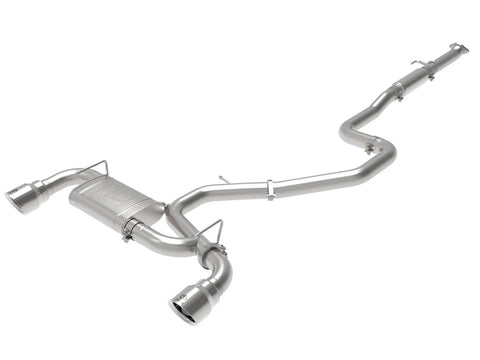 aFe Takeda-ST 3" 304 Stainless Steel Cat-Back Exhaust System (Veloster N 19-20) Polished Tips