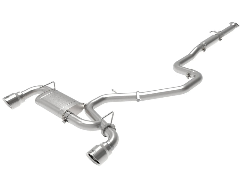 aFe Takeda-ST 3" 304 Stainless Steel Cat-Back Exhaust System (Veloster N 19-20) Polished Tips — fits Hyundai Veloster