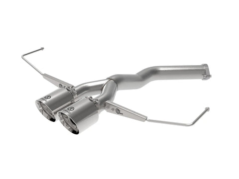 aFe Takeda 3" to 2.5" 304 Stainless Steel Axle-Back Exhaust System (Veloster R-Spec 19-20) Polished Tips — fits Hyu...