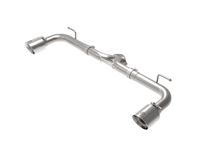 aFe Takeda 2.5" 304 Stainless Steel Axle-Back Exhaust System (Mazda 3 14-18) Polished Tips — fits Mazda 3 Gen 3
