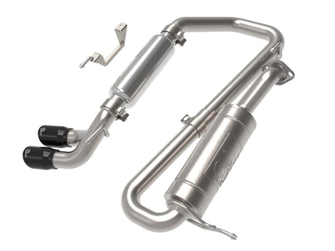 aFe Takeda 2-1/4in. 304 SS Cat-Back Exhaust w/ Blk Tip (Jimny 18-21)