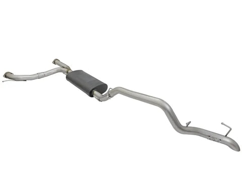 aFe Mach Force-Xp 2.5" to 3" 304 Stainless Steel Cat-Back Exhaust System (Grand Cherokee 14+) - Black Tips — fits J...