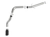 aFe Large Bore-HD 5" 409 Stainless Steel DPF-Back Exhaust System (Dodge 2500/3500 L6 LWB 19+) - Black Tip — fits Do... (image