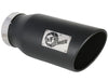 aFe Large Bore-HD 5" 409 Stainless Steel DPF-Back Exhaust System (Dodge 2500/3500 L6 LWB 19+) - Black Tip — fits Do... (image