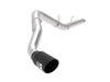 aFe Large Bore-HD 5" 409 Stainless Steel DPF-Back Exhaust System (Dodge 2500/3500 L6 LWB 19+) - Black Tip — fits Do...