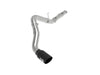 aFe Large Bore-HD 5" 409 Stainless Steel DPF-Back Exhaust System (Dodge 2500/3500 L6 SWB 19+) - Black Tip — fits Do...