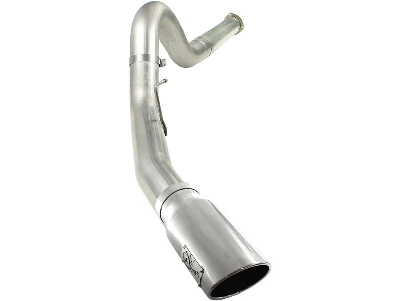 aFe Large Bore-HD 5" 409 Stainless Steel DPF-Back Exhaust System (F-250/F-350 11-14)