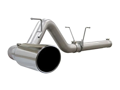 aFe Large Bore-HD 5" 409 Stainless Steel DPF-Back Exhaust System (F-250/F-350 11-14) - No Tip