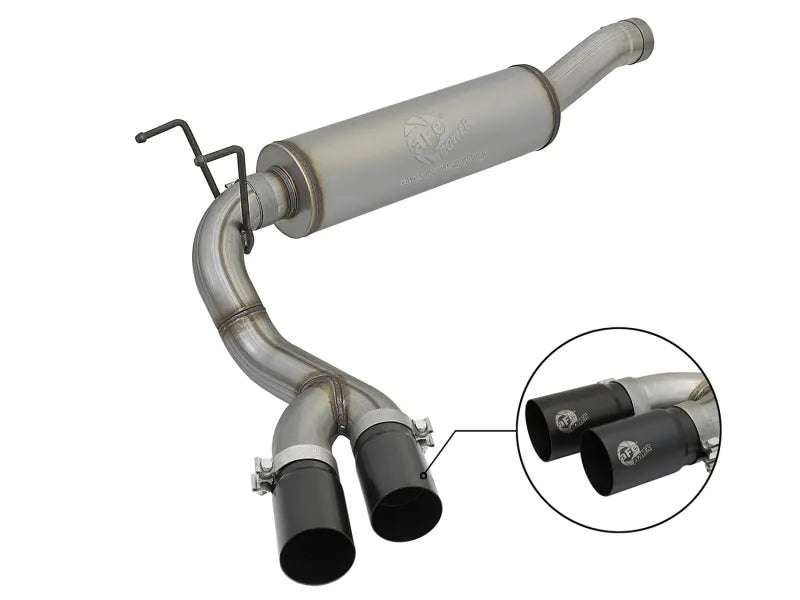 aFe Rebel Series 3" to 2.5" 409 Stainless Steel Cat-Back Exhaust System (F-150 11-14/SVT Raptor 10-14)