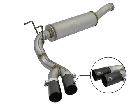 aFe Rebel Series 3" to 2.5" 409 Stainless Steel Cat-Back Exhaust System (F-150 11-14/SVT Raptor 10-14)