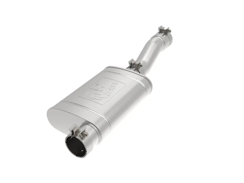 aFe Apollo GT Series 3.5" 409 Stainless Steel Axle-Back Exhaust System w/Muffler (F-250/F-350 2017+) - Polished Tip