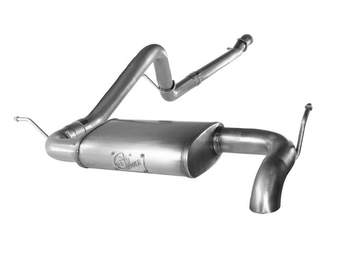 aFe Mach Force-Xp Hi-Tuck 2.5" 409 Stainless Steel Cat-Back Exhaust System (Wrangler JK 2-Door 12-18) — fits Jeep W...