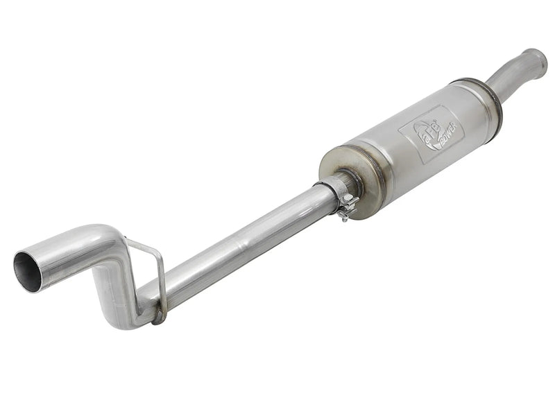 aFe Mach Force-Xp 2.5" 409 Stainless Steel Front Muffler Assembly Exhaust System (Wrangler JL 4-Door 18+) — fits Je...