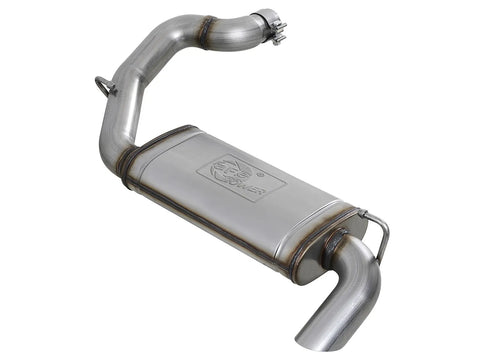 aFe Mach Force-Xp Hi-Tuck 3" 409 Stainless Steel Axle-Back Exhaust System (Wrangler JL I4 18+)
