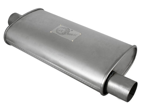 aFe Scorpion 2.5" Aluminized Steel Chambered Center-Offset Muffler