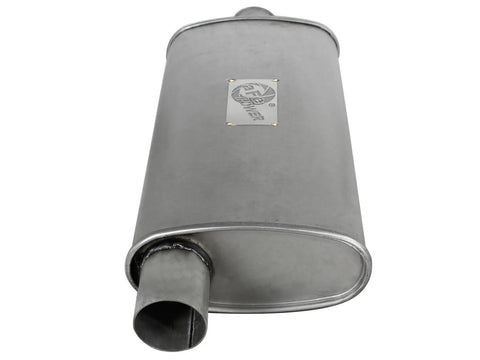 aFe Scorpion 2.5" Aluminized Steel Chambered Center-Offset Muffler