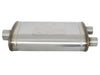 aFe MACH Force-Xp 3" to 2.5" 409 Stainless Steel Muffler - 3" Center Inlet /2.5" Dual Outlets, 22"L x 11"W x 6"H Body