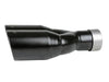 aFe Mach Force-Xp 2.5" 304 Stainless Steel Exhaust Tip - 2.5" In x 3.5" Out x 12" - Black