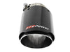 aFe Mach Force-Xp 2.5" Stainless Steel Exhaust Tip - 2.5" In x 4" Out x 7" - Carbon Fibre