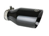 aFe Mach Force-Xp 2.5" 304 Stainless Steel Exhaust Tip - 2.5" In x 4.5" Out x 9" - Black