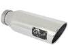 aFe Mach Force-Xp 4" 409 Stainless Steel Exhaust Tip - 4" In x 6" Out x 18" L - Polished