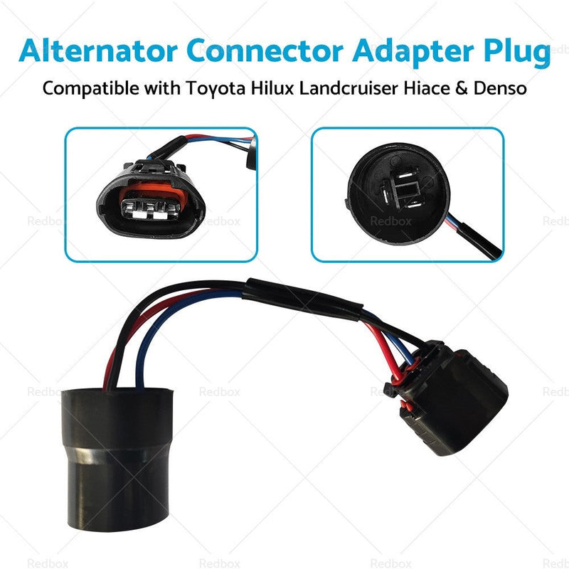 Alternator Connector Adapter Plug to suit Toyota HiAce 2.5L Diesel — image 1