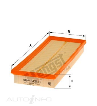 Hengst Air Filter Mercedes-Benz CL SL V8 - E455L02