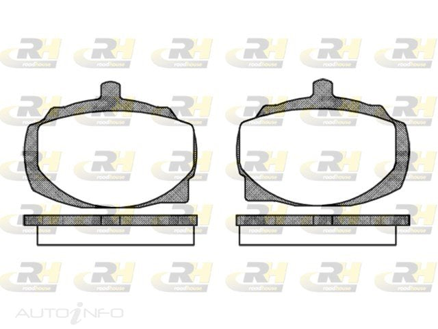 Brakeco Brake Pads Front Hilux Hunter 69-On75 - DB835-RH