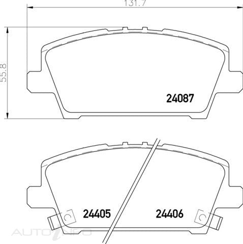 C-Plus Brake Pads Front Honda Civic Vii 05-On - MDB2791