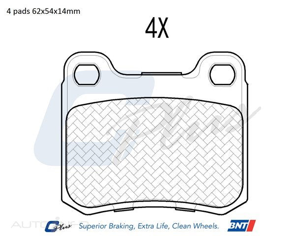 C-Plus Brake Pads Rear Mercedes-Benz 190E E200 - DB328CP