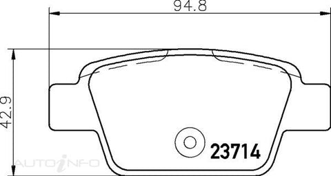 C-Plus Brake Pads Rear Fiat Stilo 01-On - MDB2238