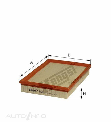 Hengst Air Filter CA5397 Opel Vectra Volvo N - E160L