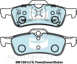 Bendix Brake Pads Euro Rear Blm Bmw 01-On - DB1501EURO+
