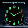 12'' Luminous Wall Clock to suit Home Bedroom Living Room — image 5