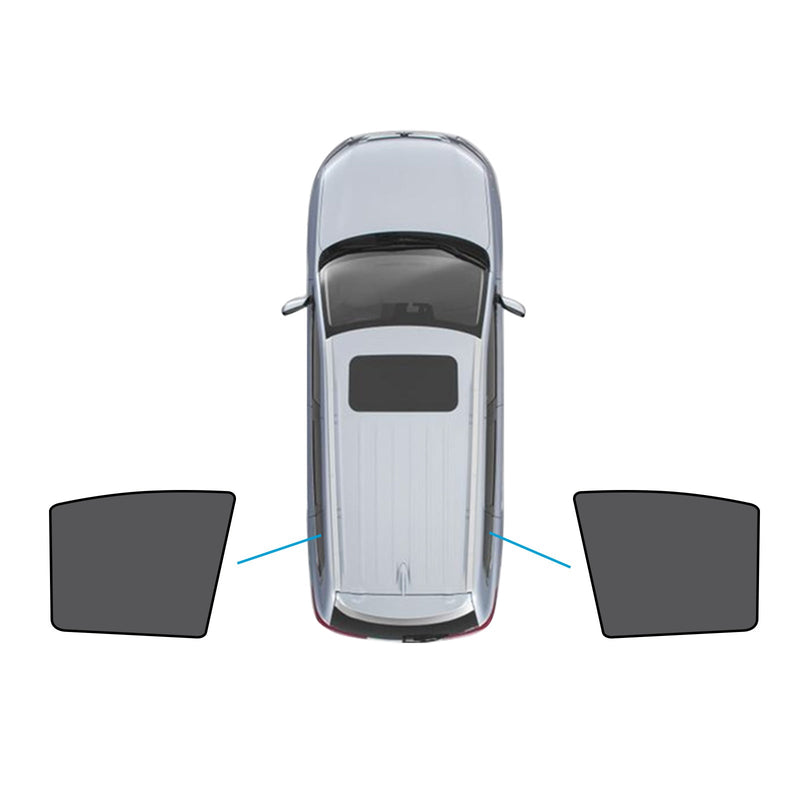 2x Triangular Window Magnetic Mesh Sunshades (Pair) to suit Kia Carnival YP Series — image 1