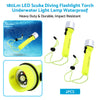 Diving & Outdoor Use 2x Waterproof Bright LED Scuba Diving Underwater Flashlight Torch Light Lamp Suitable