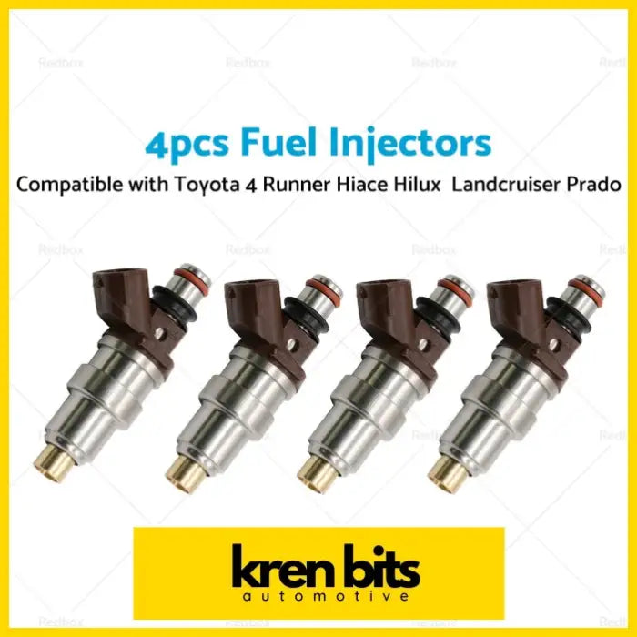 4PCS 23250-75050 FUEL INJECTORS Suitable FOR TOYOTA HILUX RZN 3RZFE - Air & Fuel Delivery>Fuel Injection Parts>Fuel