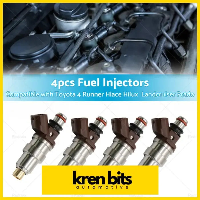 4PCS 23250-75050 FUEL INJECTORS Suitable FOR TOYOTA HILUX RZN 3RZFE - Air & Fuel Delivery>Fuel Injection Parts>Fuel