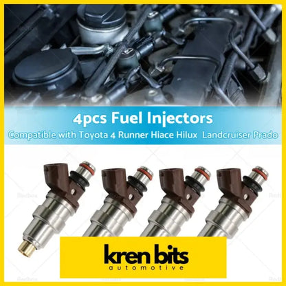 4PCS 23250-75050 FUEL INJECTORS Suitable FOR TOYOTA HILUX RZN 3RZFE - Air & Fuel Delivery>Fuel Injection Parts>Fuel