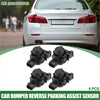 4 black plastic bumper reverse parking sensors showing the back for Toyota 4Runner 2010-2014, set of 4 pieces