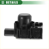 Black plastic bumper reverse parking sensor with cylindrical top and rectangular base for toyota 4runner 2010 2014