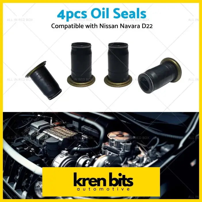4PCS Diesel Injector Pipe Oil Seal Suitable for Nissan Navara Ute 3L - Engine Parts>Gasket Seals Kits>Gaskets &